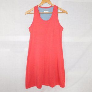 Columbia Womens M pink orange Coral Omni-Wick A Line Casual Dress Shelf Bra